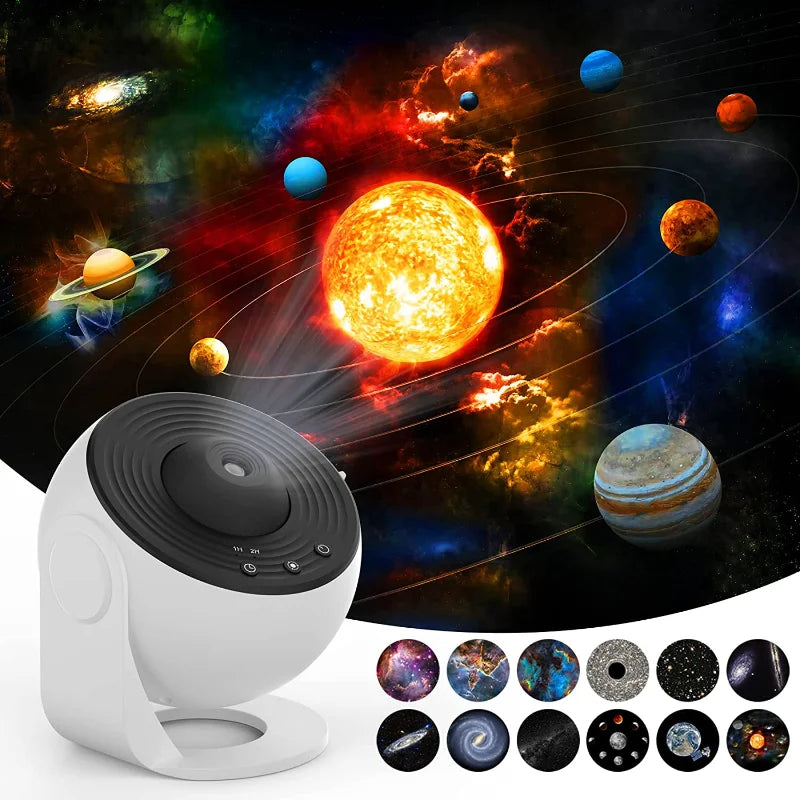 Nachtlicht Galaxy Projektor Sternenhimmel Projektor 360 Rotieren Planetarium Lampe für Schlafzimmer