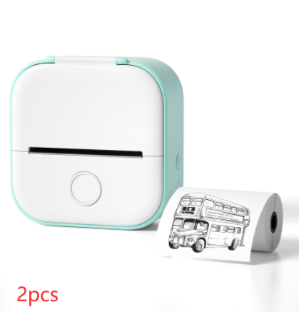 Tragbarer Mini-Thermo-Etikettendrucker Home-Fotodrucker Student Falsche Frage Drucker Bluetooth Mini-Etikettendrucker Preisschild