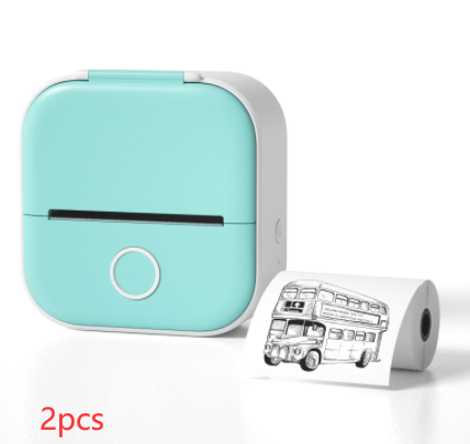 Tragbarer Mini-Thermo-Etikettendrucker Home-Fotodrucker Student Falsche Frage Drucker Bluetooth Mini-Etikettendrucker Preisschild