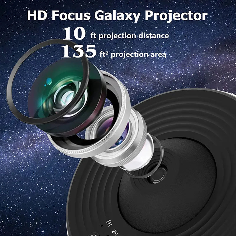 Nachtlicht Galaxy Projektor Sternenhimmel Projektor 360 Rotieren Planetarium Lampe für Schlafzimmer